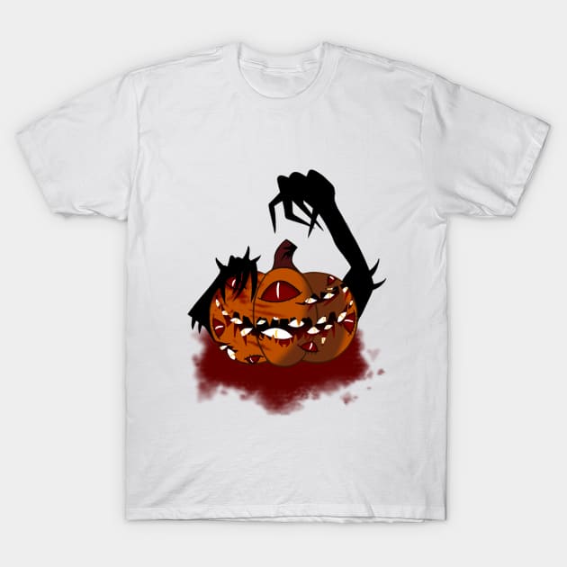 scary pumpkin T-Shirt by coolmerchstuff